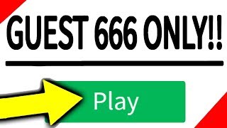 ONLY GUEST 666 CAN PLAY THIS ROBLOX GAME [upl. by Anyehs140]