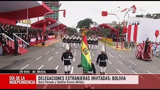 Delegaciones militares de Argentina Bolivia Chile y México participan en Desfile Cívico Militar [upl. by Noreen]