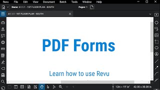 Bluebeam Revu PDF Forms [upl. by Jo621]