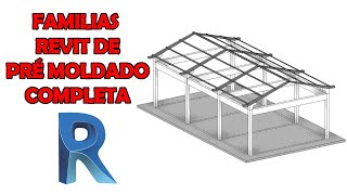 Pre moldado Galpão pre moldado Revit Parte 1 [upl. by Tshombe]