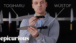 Knifemaker Explains The Difference Between Chefs Knives  Epicurious [upl. by Yecad148]