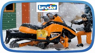 Snowmobil  63101  Bruder Spielwaren [upl. by Nena3]