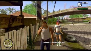 Grand Theft Auto San Andreas Remastered Version PC Gameplay 1080p HD [upl. by Ahserkal]