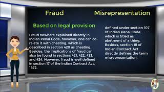 What is Difference Between Fraud amp Misrepresentation [upl. by Desiree]