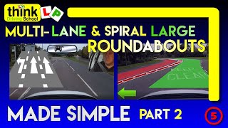 ROUNDABOUTS How to deal with Spiral amp Multilane Roundabouts Part 2  Filmed in Farnborough Hants [upl. by Adnalra447]