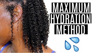 MAXIMUM HYDRATION METHOD  MY CURLS ARE JUICYYYYY [upl. by Cymbre381]