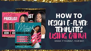 How to create a flyer in Canva [upl. by Nolitta]