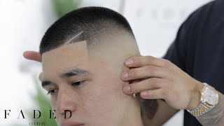 FLAWLESS BALD FADE HAIRCUT BARBER TUTORIAL [upl. by Gulick]