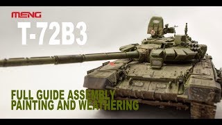 T72B3 Russian Tank MENG 135 [upl. by Oiziruam]