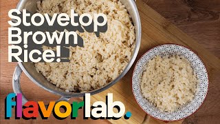 How to cook brown rice on stove top [upl. by Oek]