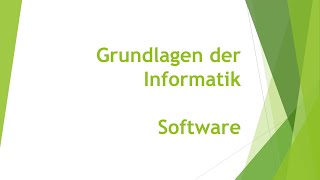 Digitale Grundlagen Software einfach und kurz erklärt [upl. by Idet]