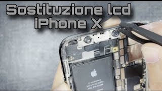 Video tutorialguida in italiano  Sostituzione schermo display Iphone X [upl. by Herries114]