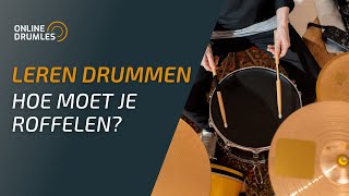 Leren Drummen Hoe Moet Je Roffelen  Online Drumles 261 [upl. by Nilson612]