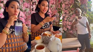 Zarina Anjoulie amp Ridzokumura makan di fancy restaurant [upl. by Hamer]