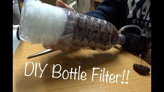 DIY Aquarium Bottle Filter  Quick Cheap Easy and Awesome [upl. by Anastassia]