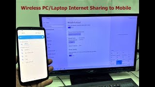 How to Use PC Internet in Mobile Using Hotspot Wireless2020 [upl. by Janeva]