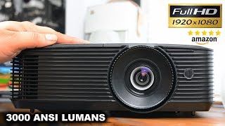 Best 500 Amazon Projector In 2018  Optoma HD143X Full Review [upl. by Lambart]