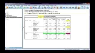 Interpreting percentages from a cross tabulation table in SPSS [upl. by Nayrda445]