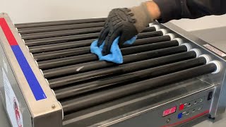 How to Clean a Hot Dog Roller Grill [upl. by Gobert316]