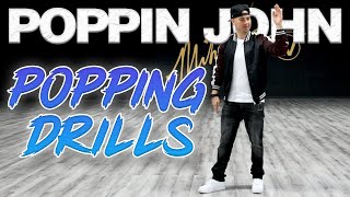 Popping Drills Dance Moves Tutorials Poppin John  MihranTV MIHRANKSTUDIOS [upl. by Adnesor]