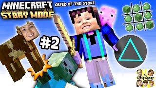 Lets Play Minecraft Story Mode 2 NO CHASE No Triangles Episode One The Order of the Stone [upl. by Domingo]