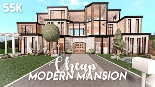 Cheap modern mansion  Bloxburg build [upl. by Eanehs]