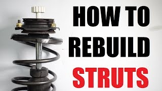 How to REBUILD suspension STRUTS shocks [upl. by Byrn]