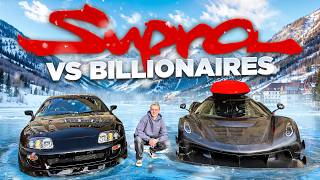 1000HP Supra terrorizing Billionaires Hypercarmeet in Switzerland [upl. by Ibib]