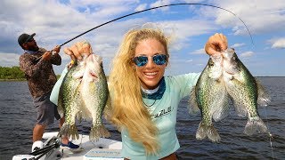 CRAPPIE Fishing with LIVE MINNOWS on Lake Okeechobee [upl. by Villada]