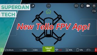 Ryze Tello drone  The excellent Tello FPV App [upl. by Ijok839]