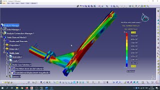 CATIA V5 FEA Assembly Analysis  Seam welding connection Fastened connection Meshing [upl. by Ehudd]