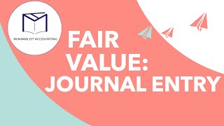 Fair Value Option Journal Entries with Example [upl. by Anovad766]