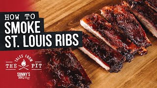 How to Smoke St Louis Ribs  BBQ Basics [upl. by Ardnahs827]