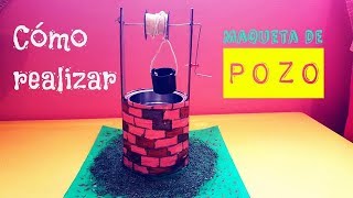 Cómo hacer maqueta pozo funcional  Proyecto [upl. by Niwre156]