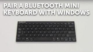 How to pair a Bluetooth Mini Keyboard with Windows [upl. by Imugem921]