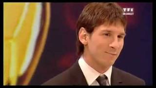 LIONEL MESSI Balon de Oro Ceremonia 2009 [upl. by Irac775]