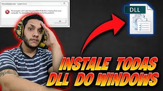 COMO RESOLVER TODOS OS ERROS DE DLL DO WINDOWS MUITO FACIL ATUALIZADO 2021 [upl. by Weiler298]