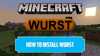 How to Install WURST client for Minecraft 116  Minecraft mods hacks and cheats Minecraft 1164 [upl. by Stila]