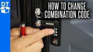 Samsonite Luggage Lock Reset  How To Change Combination On Samsonite Luggage 💼 2019 [upl. by Aleyak]