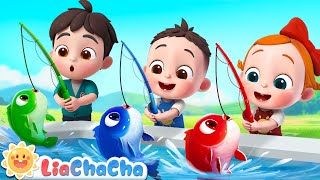 12345 Once I Caught a Fish Alive  Number Song  Kids Songs amp Nursery Rhymes  LiaChaCha [upl. by Ailimat268]