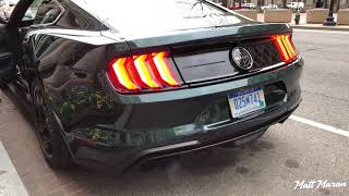 2019 Mustang Bullitt Start Up Rev and Drive Away [upl. by Blunk514]