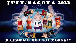 SUMO BANZUKE RANKING PREDICTIONS FOR THE JULYNAGOYA BASHO 2022 相撲 [upl. by Frantz]