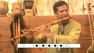 Lesson 3 How to play Saptak  Sa Re Ga Ma Pa DHa Ni in flute Bansuri [upl. by Ahsasal]