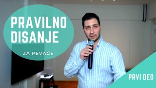 Tehnika pevanja  Pravilno disanje za pevace prva vezbaprvi deo [upl. by Erkan]