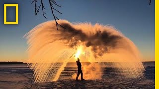 Here’s How Boiling Water Can Turn Into Ice  National Geographic [upl. by Laflam]