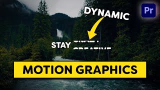 Simple DYNAMIC Motion Graphics Premiere Pro Tutorial [upl. by Seravaj454]