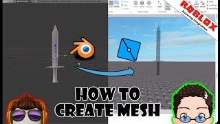 Roblox Studio  Create your own Mesh with Blender [upl. by Willamina]