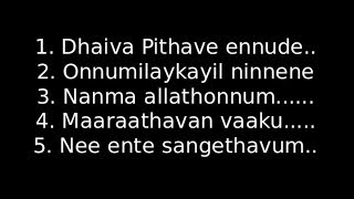 Malayalam Christian Worship songs with lyrics 2 [upl. by Bac120]