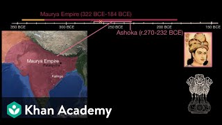 Chandragupta Ashoka and the Maurya Empire  World History  Khan Academy [upl. by Letsou]