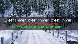 Cest lhiver  Pierre Lalonde  French song with subtitles [upl. by Leanna]